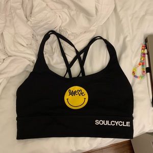lululemon soul cycle smiley curtis kulig energy bra long line